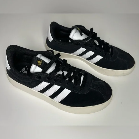 Adidas VL COURT 3.0 SHOES Black / White Size 6.5 - Picture 2 of 7